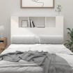 Mueble cabecero blanco brillante 120x18,5x102,5 cm