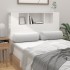 Mueble cabecero blanco brillante 120x18,5x102,5