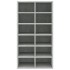 Zapatero de madera contrachapada gris hormigón 54x34x100,5