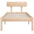 Estructura de cama sin colchón madera maciza 90x200