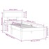 Estructura de cama sin colchón madera maciza 90x200