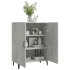 Aparador de madera contrachapada gris hormigón 70x34x90