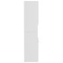 Armario de baño madera contrachapada blanco brillo 30x30x130