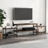Mueble para TV madera contrachapada roble ahumado 197x35x52