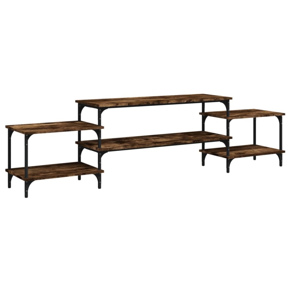 Mueble para TV madera contrachapada roble ahumado 197x35x52