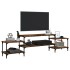 Mueble para TV madera contrachapada roble ahumado 197x35x52