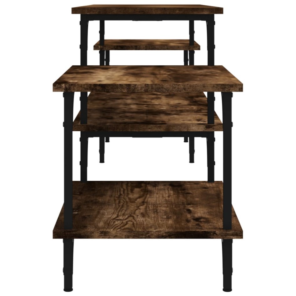 Mueble para TV madera contrachapada roble ahumado 197x35x52