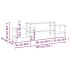 Mueble para TV madera contrachapada roble ahumado 197x35x52