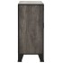 Armario de almacenaje metal y MDF gris 72x36x82