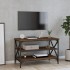 Mueble para TV madera contrachapada marrón roble 80x40x50