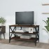 Mueble para TV madera contrachapada marrón roble 80x40x50