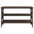 Mueble para TV madera contrachapada marrón roble 80x40x50