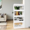 Estantería/divisor madera contrachapada blanco 60x30x135 cm