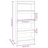 Estantería/divisor madera contrachapada blanco 60x30x135