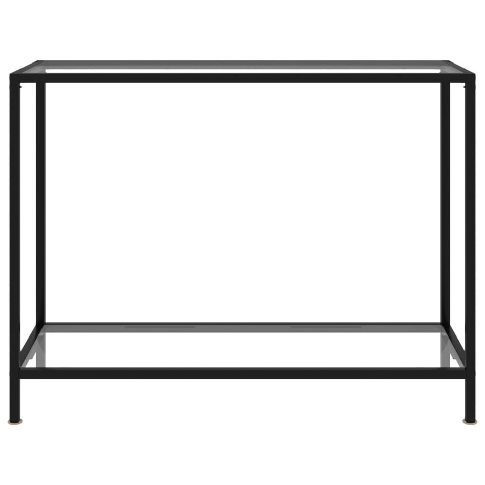 Mesa de consola transparente vidrio templado 100x35x75