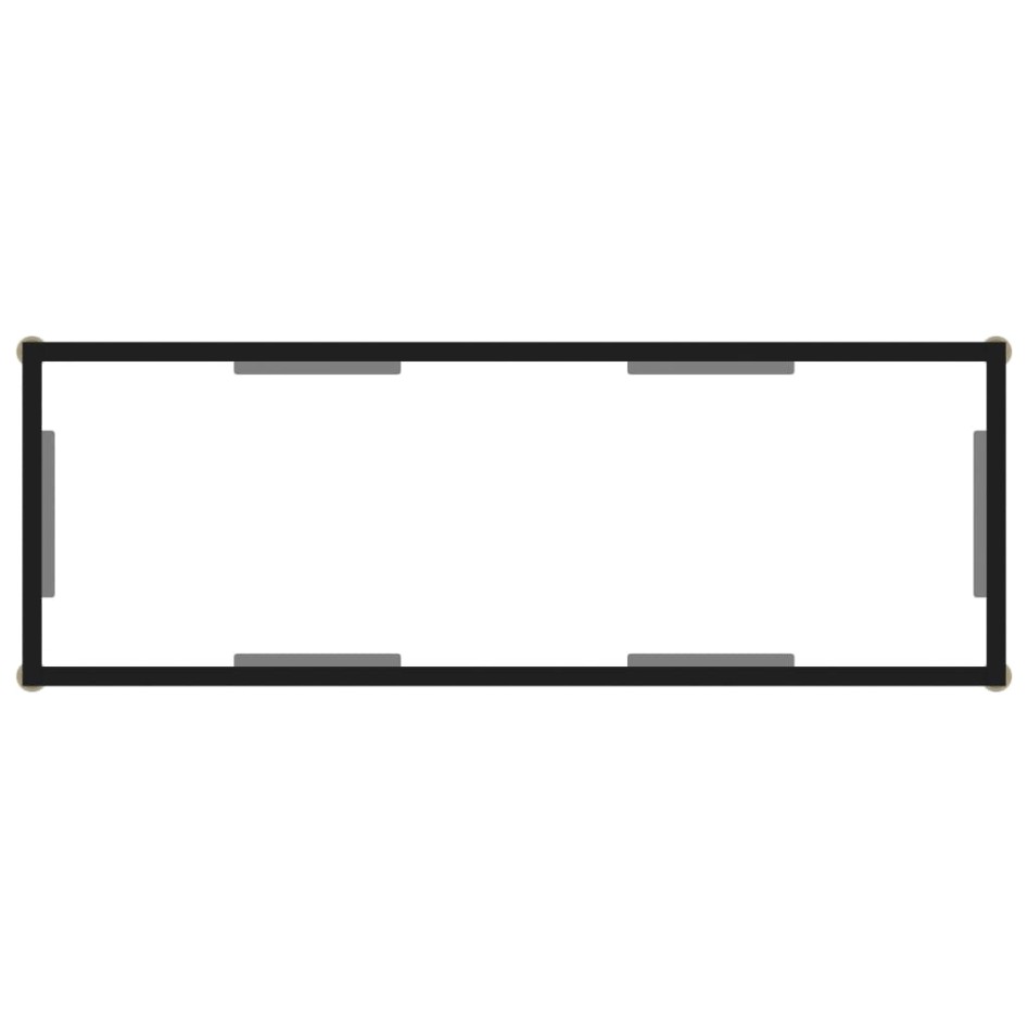 Mesa de consola transparente vidrio templado 100x35x75