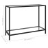 Mesa de consola transparente vidrio templado 100x35x75