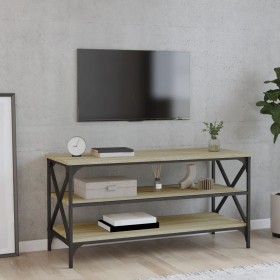 Mueble para TV madera contrachapada roble Sonoma 100x40x50