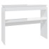 Mesa consola madera contrachapada blanco brillante 102x30x80