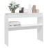 Mesa consola madera contrachapada blanco brillante 102x30x80