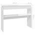 Mesa consola madera contrachapada blanco brillante 102x30x80