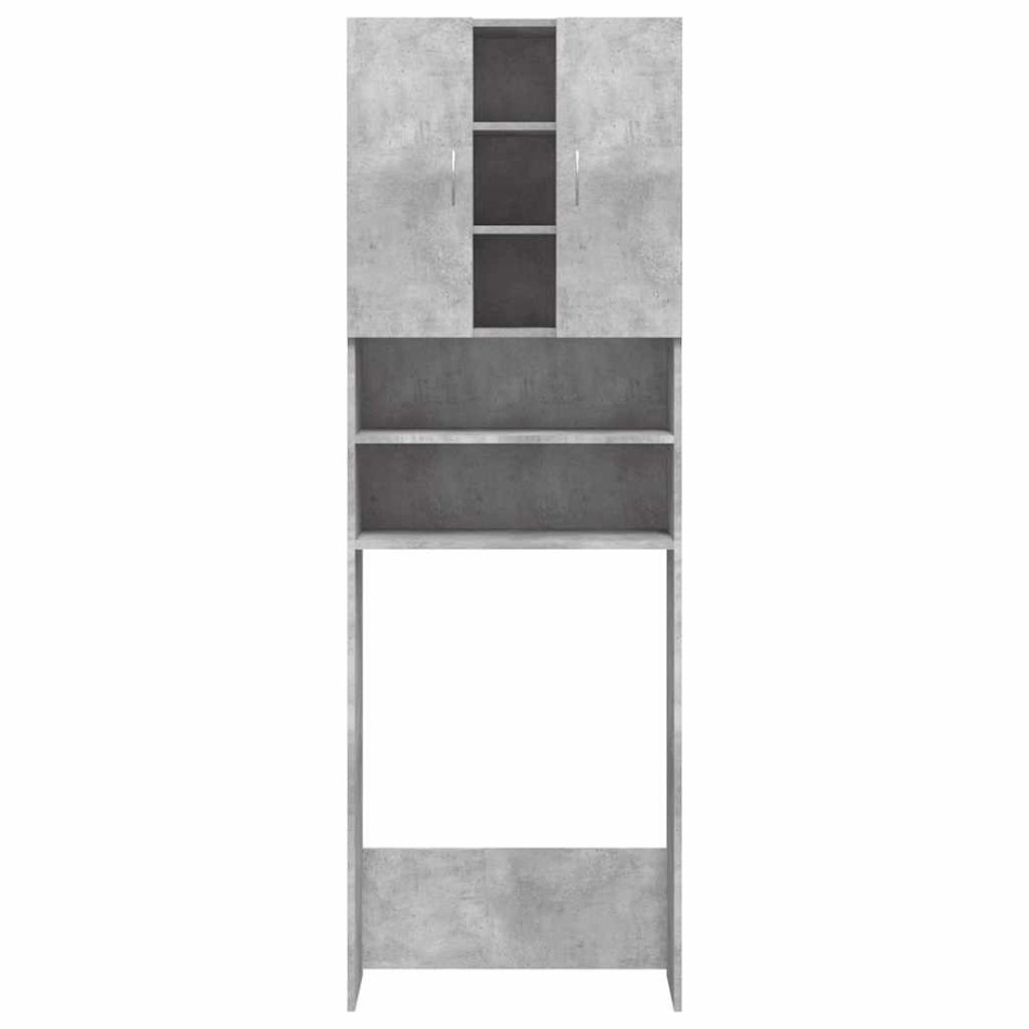 Armario de lavadora gris hormigón 64x25,5x190