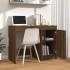 Escritorio de madera contrachapada marrón roble 100x50x76