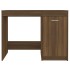 Escritorio de madera contrachapada marrón roble 100x50x76
