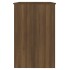 Escritorio de madera contrachapada marrón roble 100x50x76