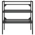 Estructura de lavabo de hierro negro 79x38x83