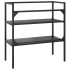 Estructura de lavabo de hierro negro 79x38x83