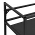 Estructura de lavabo de hierro negro 79x38x83