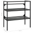 Estructura de lavabo de hierro negro 79x38x83