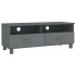 Mueble de TV HAMAR madera maciza pino gris oscuro 106x40x40