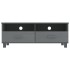 Mueble de TV HAMAR madera maciza pino gris oscuro 106x40x40