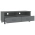 Mueble de TV HAMAR madera maciza pino gris oscuro 106x40x40
