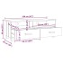 Mueble de TV HAMAR madera maciza pino gris oscuro 106x40x40