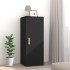 Armario de pared madera de ingeniería negro 34,5x34x90