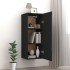 Armario de pared madera de ingeniería negro 34,5x34x90