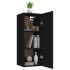 Armario de pared madera de ingeniería negro 34,5x34x90