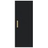 Armario de pared madera de ingeniería negro 34,5x34x90