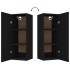 Armario de pared madera de ingeniería negro 34,5x34x90