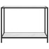 Mesa de consola blanco vidrio templado 100x35x75