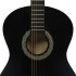 Guitarra clásica para principiantes madera tilo negro 4/4