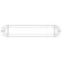Arriate de gaviones de hierro galvanizado 260x50x50