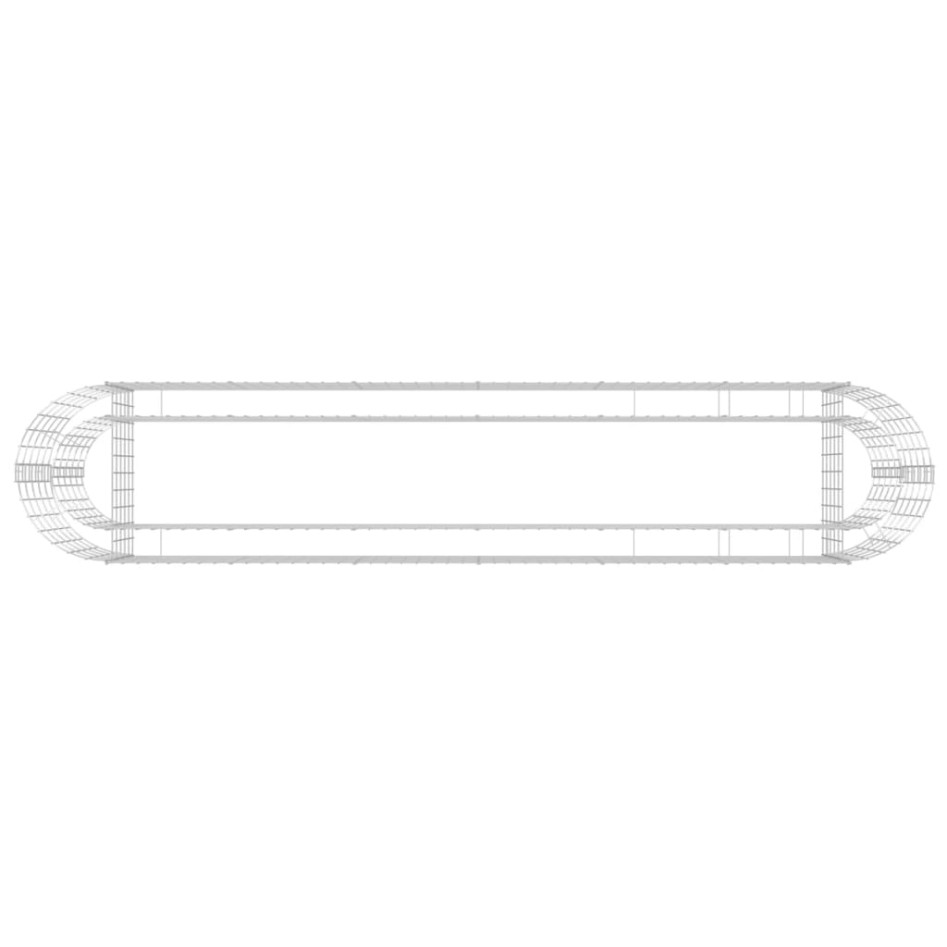 Arriate de gaviones de hierro galvanizado 260x50x50