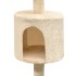 Rascador para gatos con poste rascador de sisal 125 cm