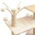 Rascador para gatos con poste rascador de sisal 125 cm