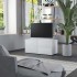 Mueble para TV madera contrachapada blanco 80x34x36
