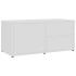 Mueble para TV madera contrachapada blanco 80x34x36